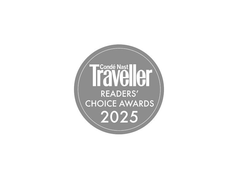 Condé Nast Traveller Readers' Choice Awards 2025 circular logo.
