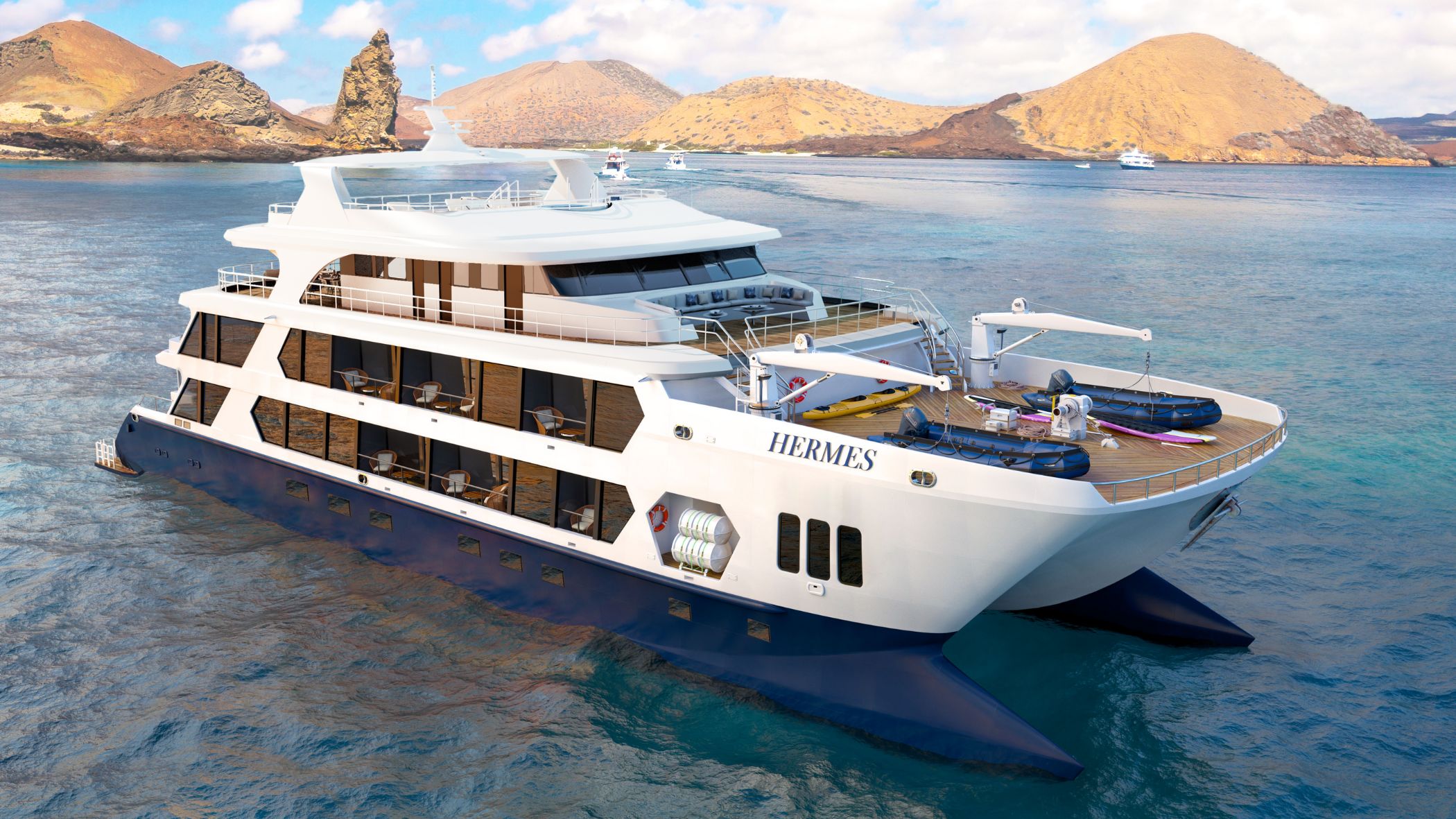 Hermes luxury yacht charter in the Galapagos