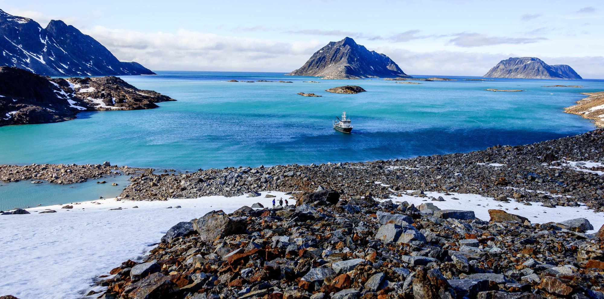 yacht in Svalbard