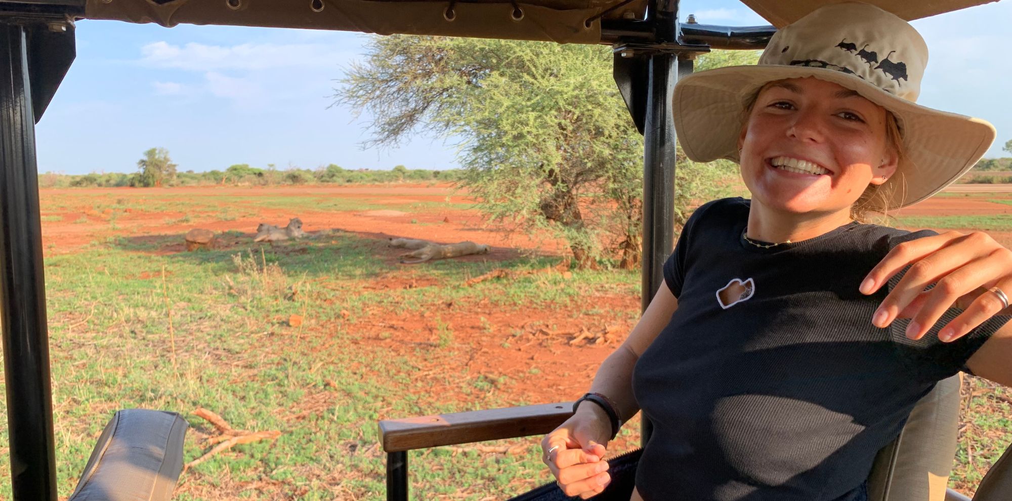 Lana on safari