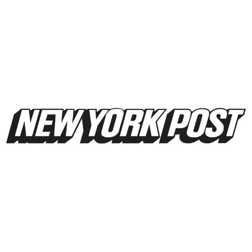 NEW YORK POST logo in a slanted, bold sans-serif font with a black drop shadow.