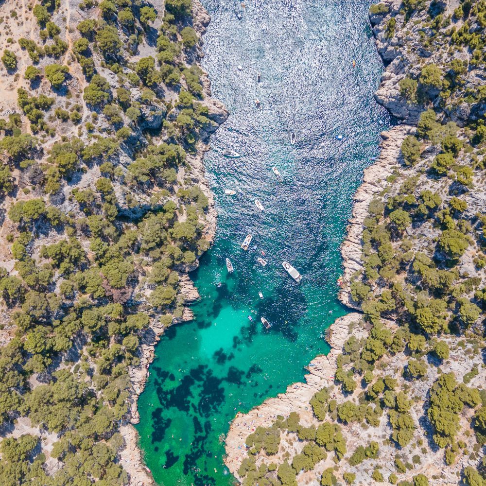 Coastal inlet in the South of France