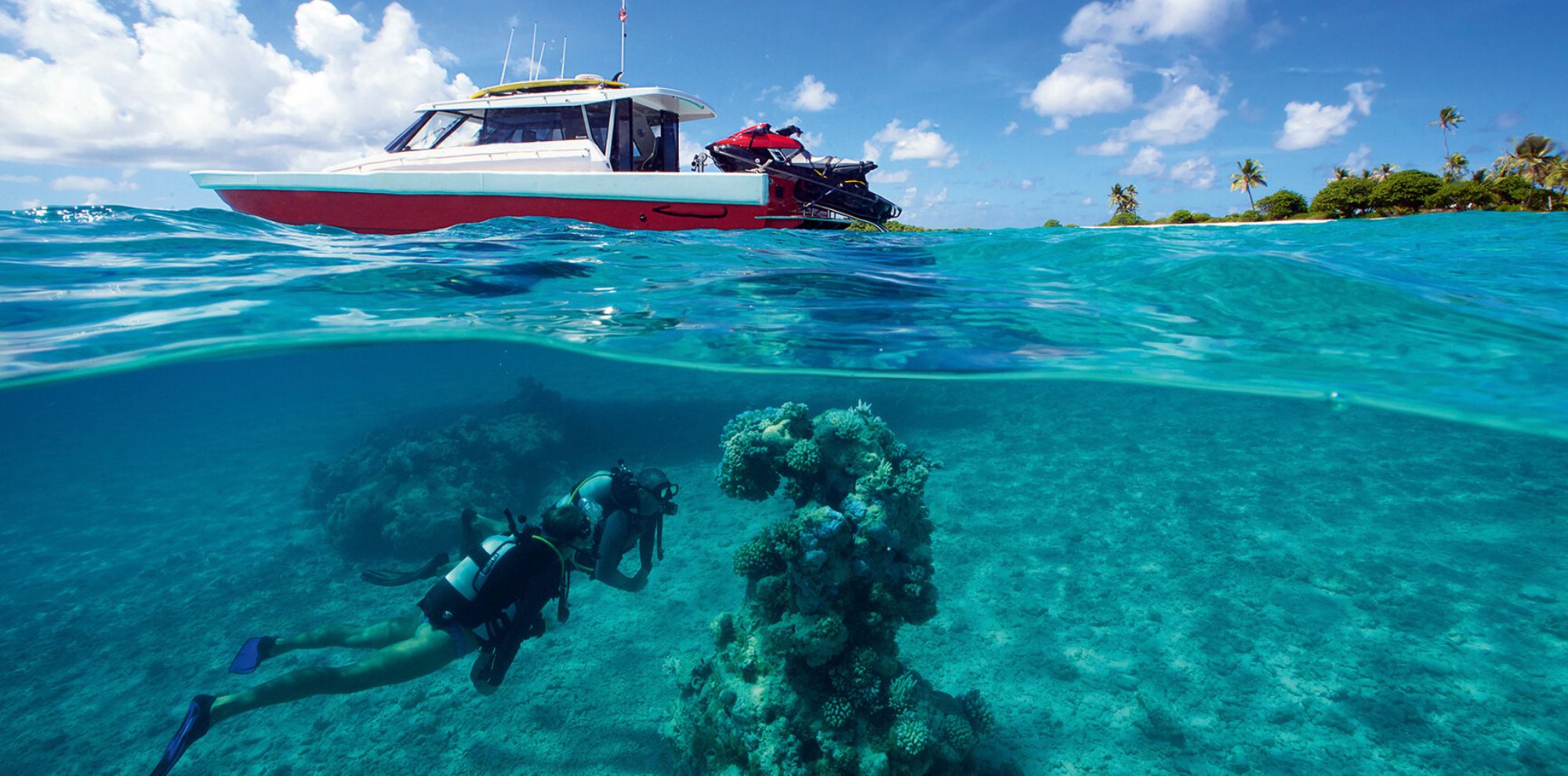 scuba diving in ocean