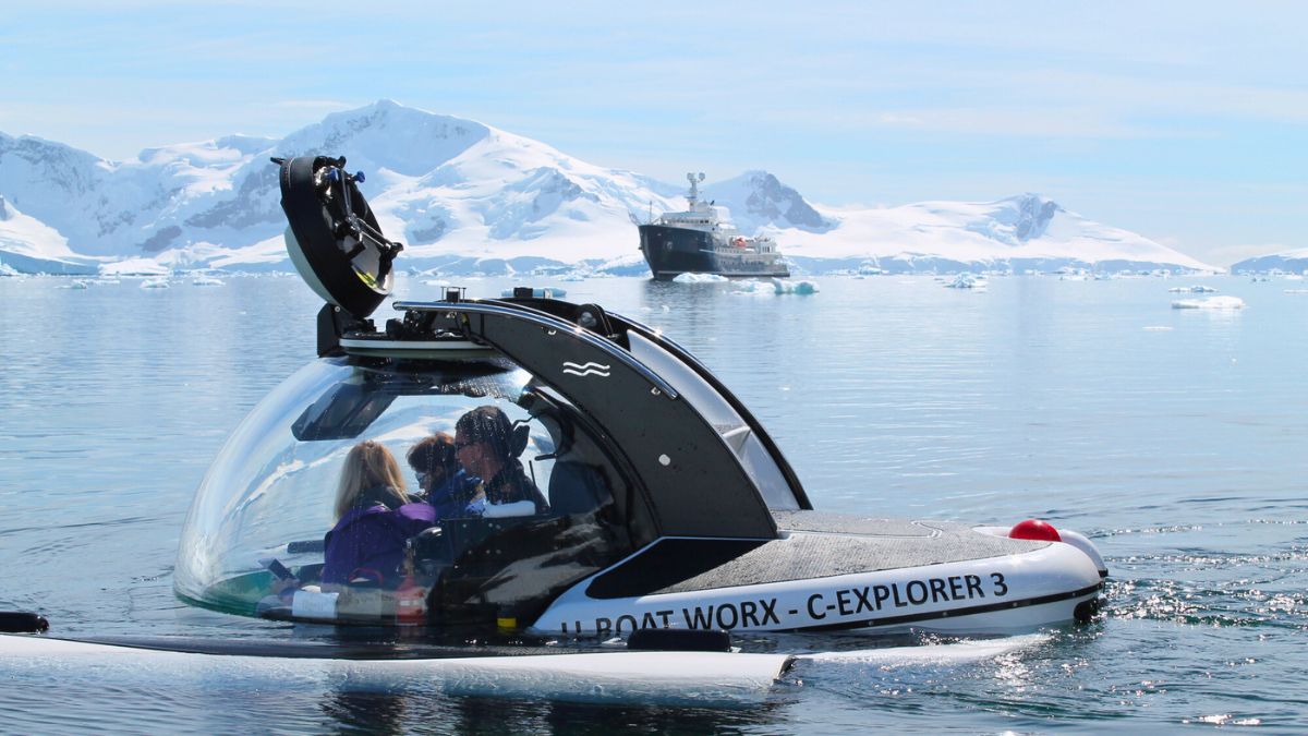 Luxury antarctica trip with a submersible