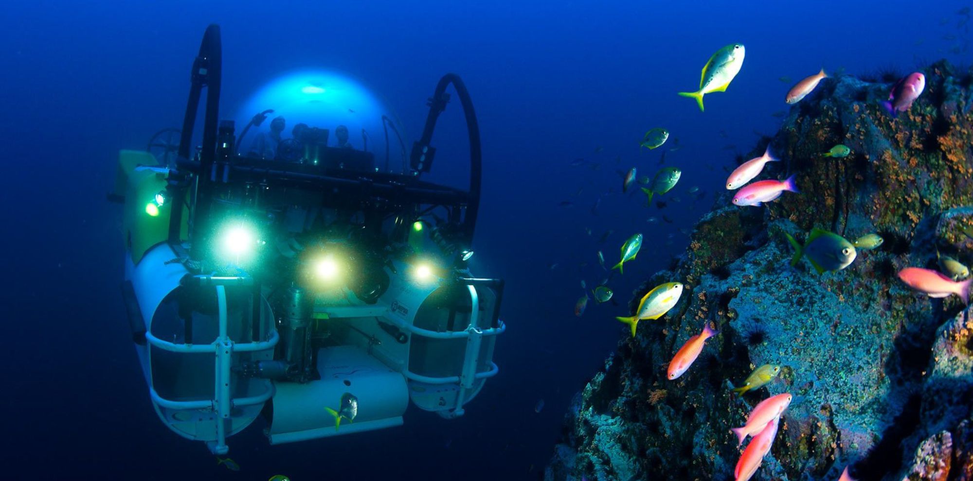 submersible under water