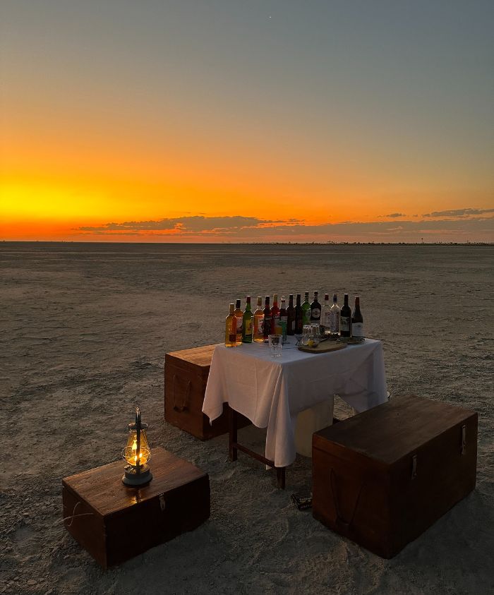 sundowners at sunset