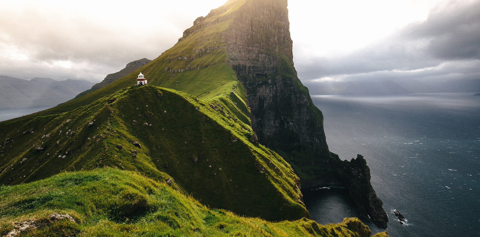 Picturesque rock formation in the Faroe Islands, a hidden gem among places to go in the summer
