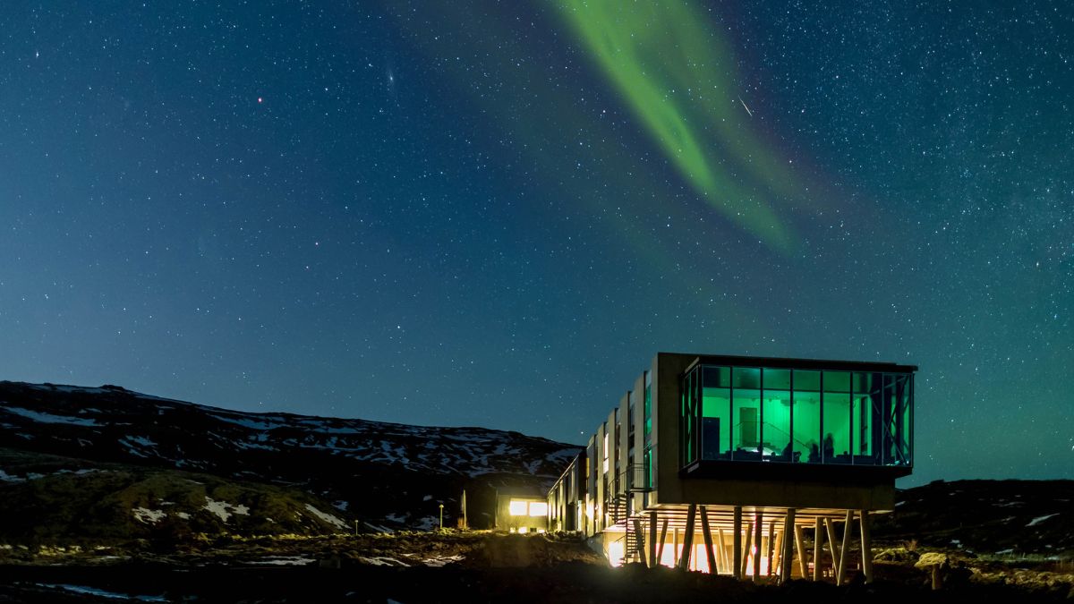 Ion adventure hotel, a contemporary lodge beneath the northern lights, a among the best luxury hotels in Iceland for viewing the aurora.