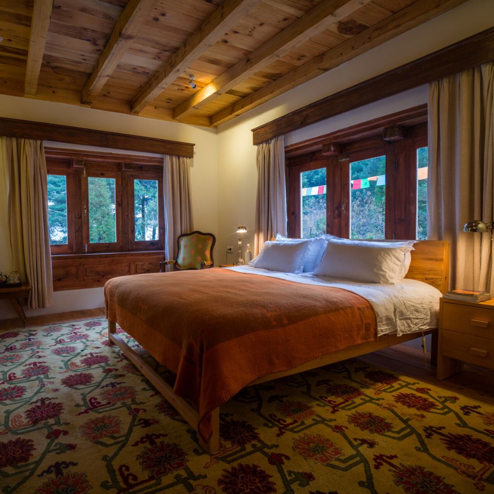 Bedroom in the Happy House accommodation Nepal