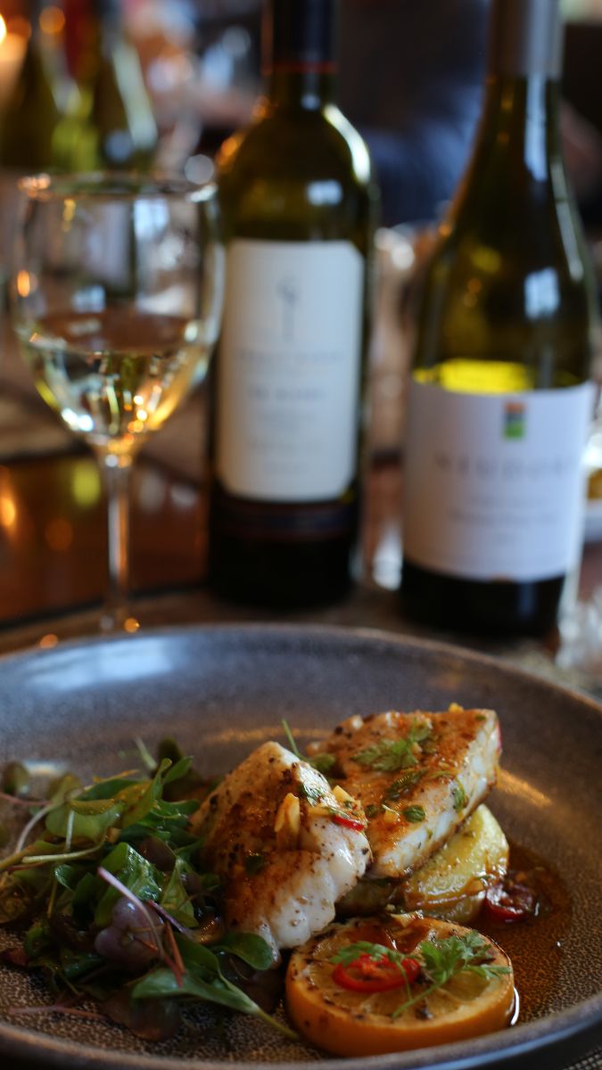 Dinner and wine