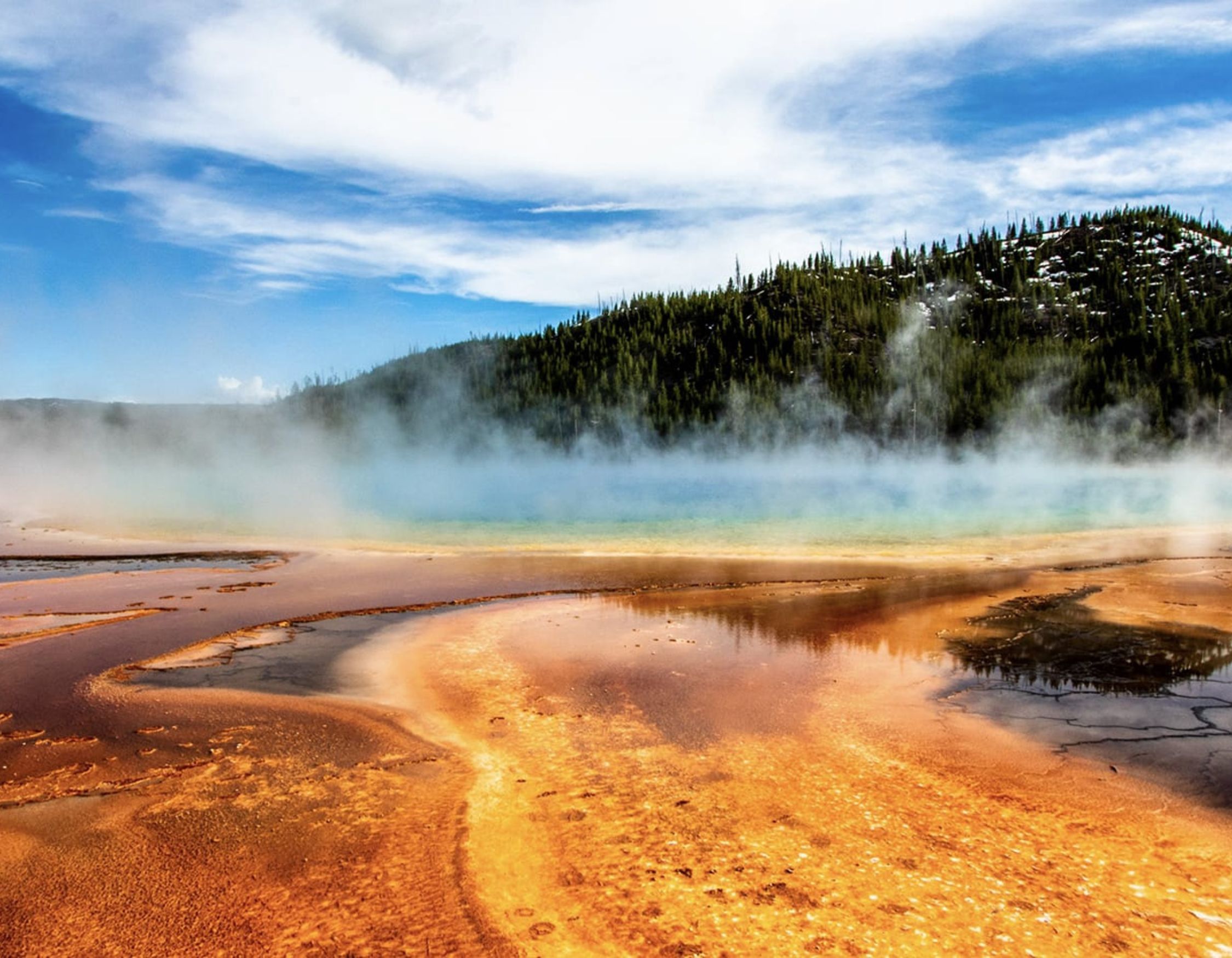 Geothermal spring in Yellowstone