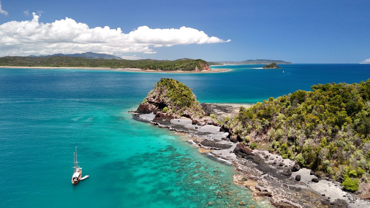 sail boat on the coast of Madagascar