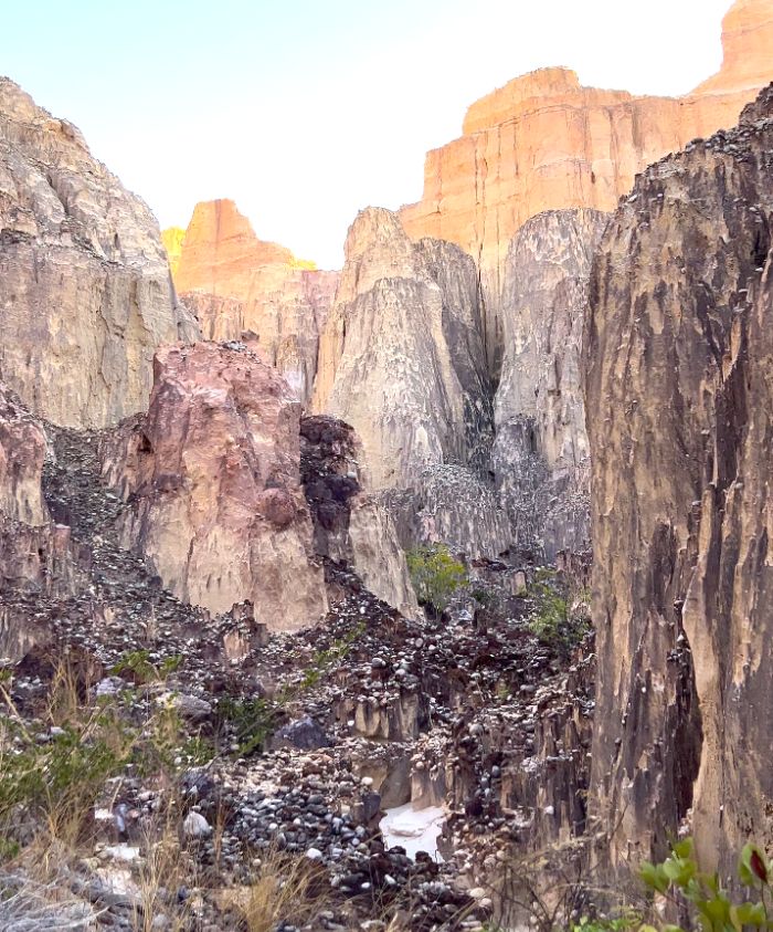 rocky mountain sides