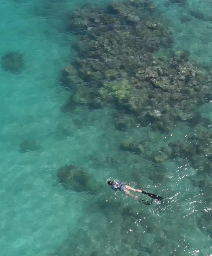 Lana snorkelling