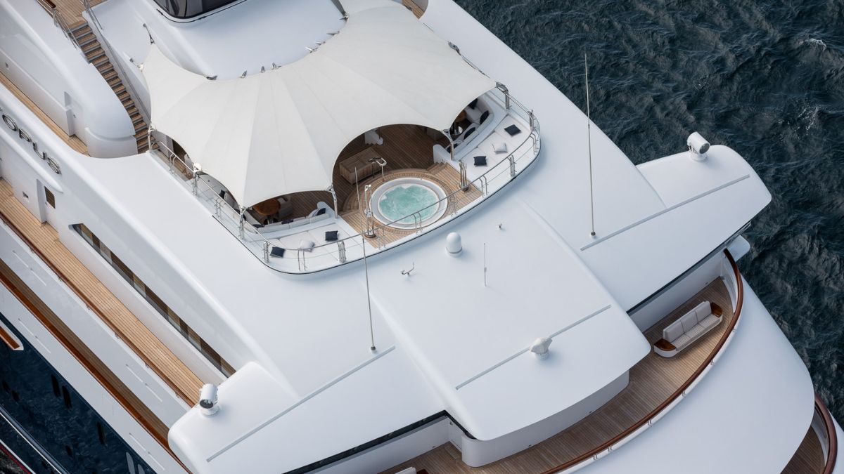 aerial view of the jacuzzi